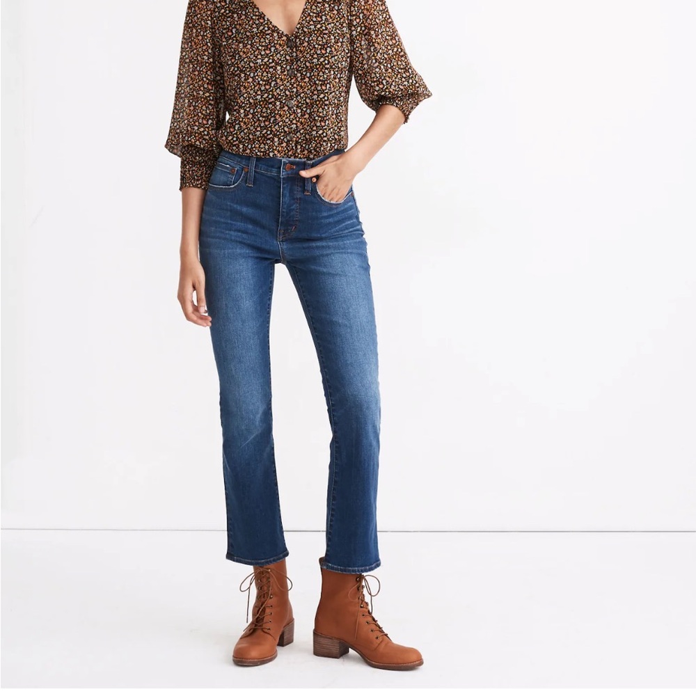 Madewell Cali Demi-Boot Jeans in Lockwood Wash